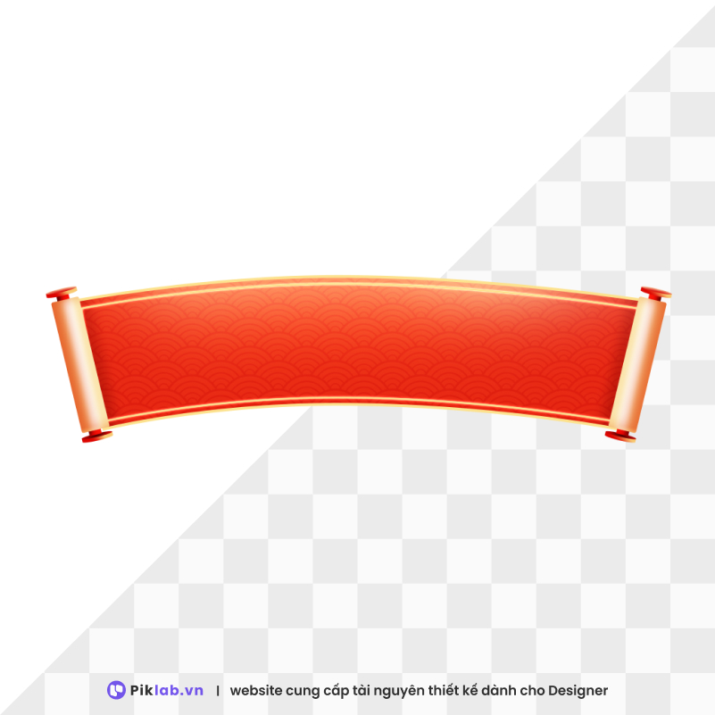 Design resource orange red rectangular frame happy new year tet holiday isolated on transparent PNG tết